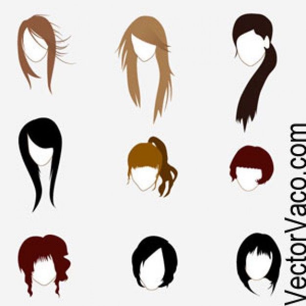 626x626 Cartoon Hairstyles Drawing In Cartoon Hair, Hair Vector