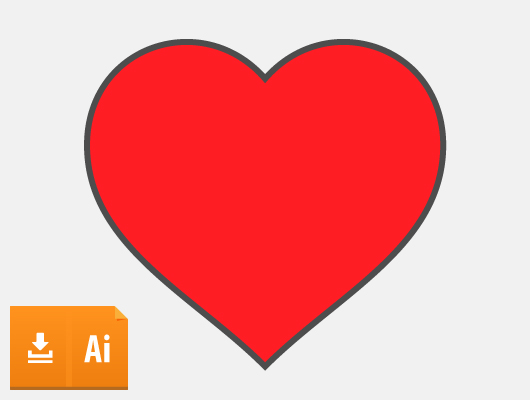 530x400 Vector Hearts