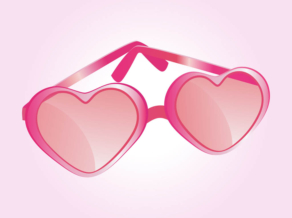 1024x765 Heart Shaped Glasses Vector Vector Art Graphics