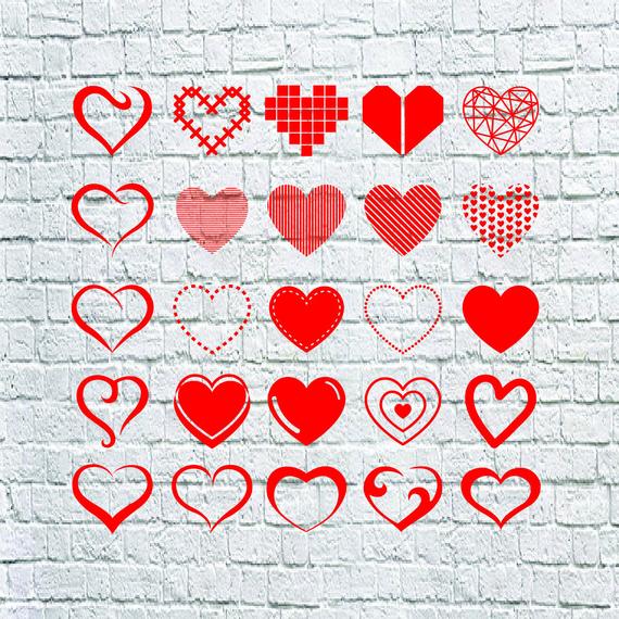 570x570 Buy Get Heart Hand Draw Heart Vector Etsy