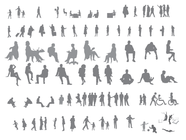 600x451 Free Vector Human Silhouette