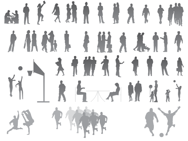 600x451 Huge Collection Of Free Vector Human Shapes From Vecteezy
