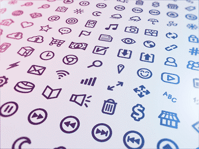 400x300 Free Ui Vector Icon Set