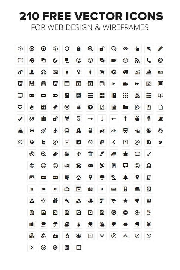 600x900 Free Vector Icons For Web Design Wireframes