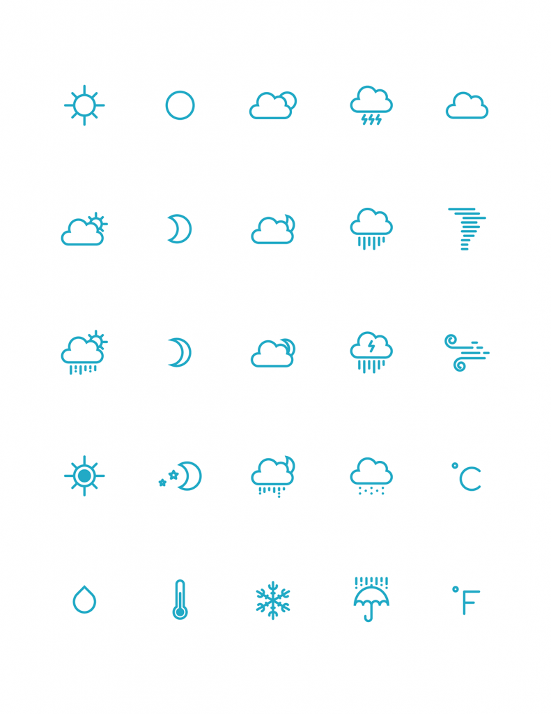 791x1024 The Best Free Weather Vector Icon Sets