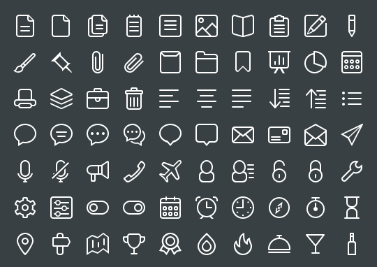 540x382 Free Line Icon Packs For Your Design Projects Azmind