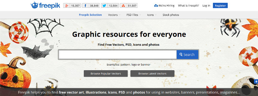 825x309 Websites To Get Free Vector Designs, Images And Icons