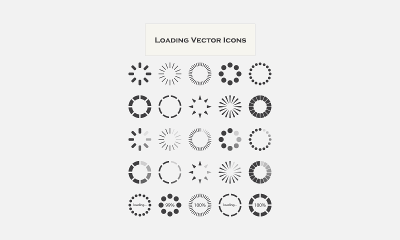 800x480 Free Download Loading Vector Icons