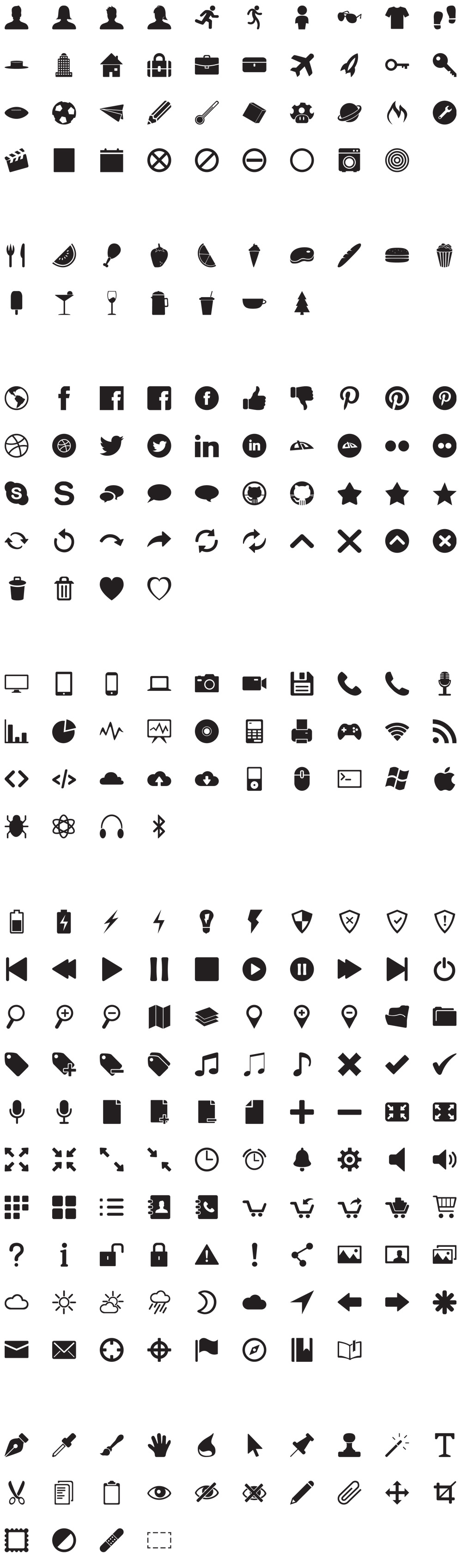 1000x3393 Free Icons For Web And User Interface Design
