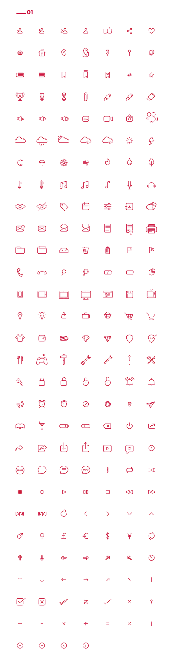 580x2237 Free Set Of Vector Icons For Illustrator