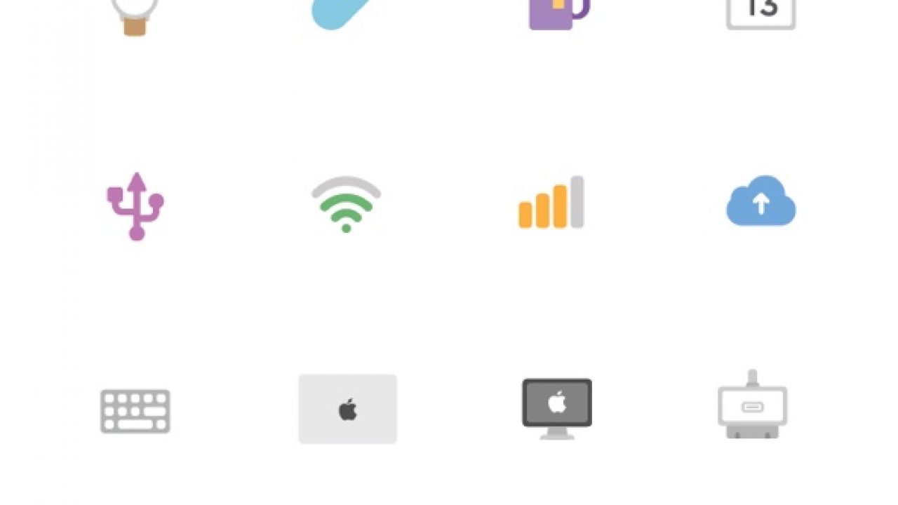 1280x720 Tech Free Icons