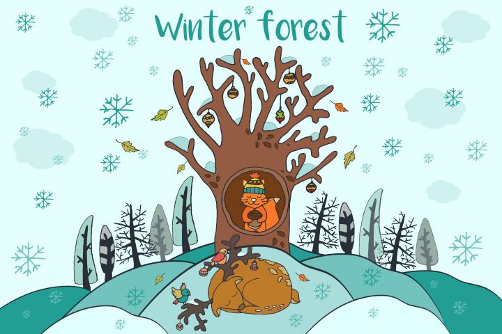 720x480 Happy Autumn Free Vector Illustration