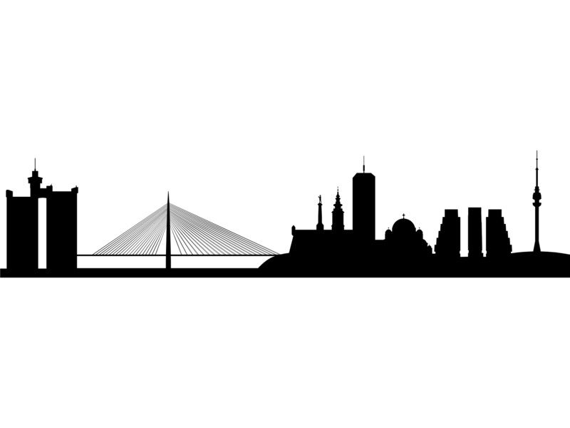 800x600 Free Vector Illustration Belgrade Skyline