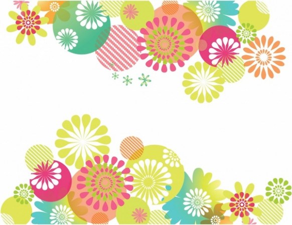 582x449 Flowers Background Free Vector In Adobe Illustrator