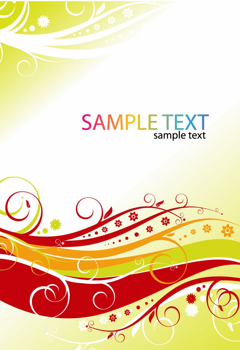 770x1120 Free Floral Grenting Card Vector Illustration Free Vector