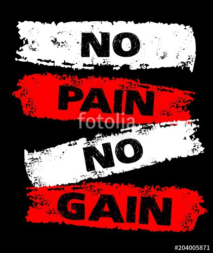 421x500 Design Vector Typography No Pain No Gain For T Shirt Print Men