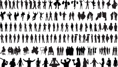 498x285 Free Vector People Silhouettes Free Vector Download