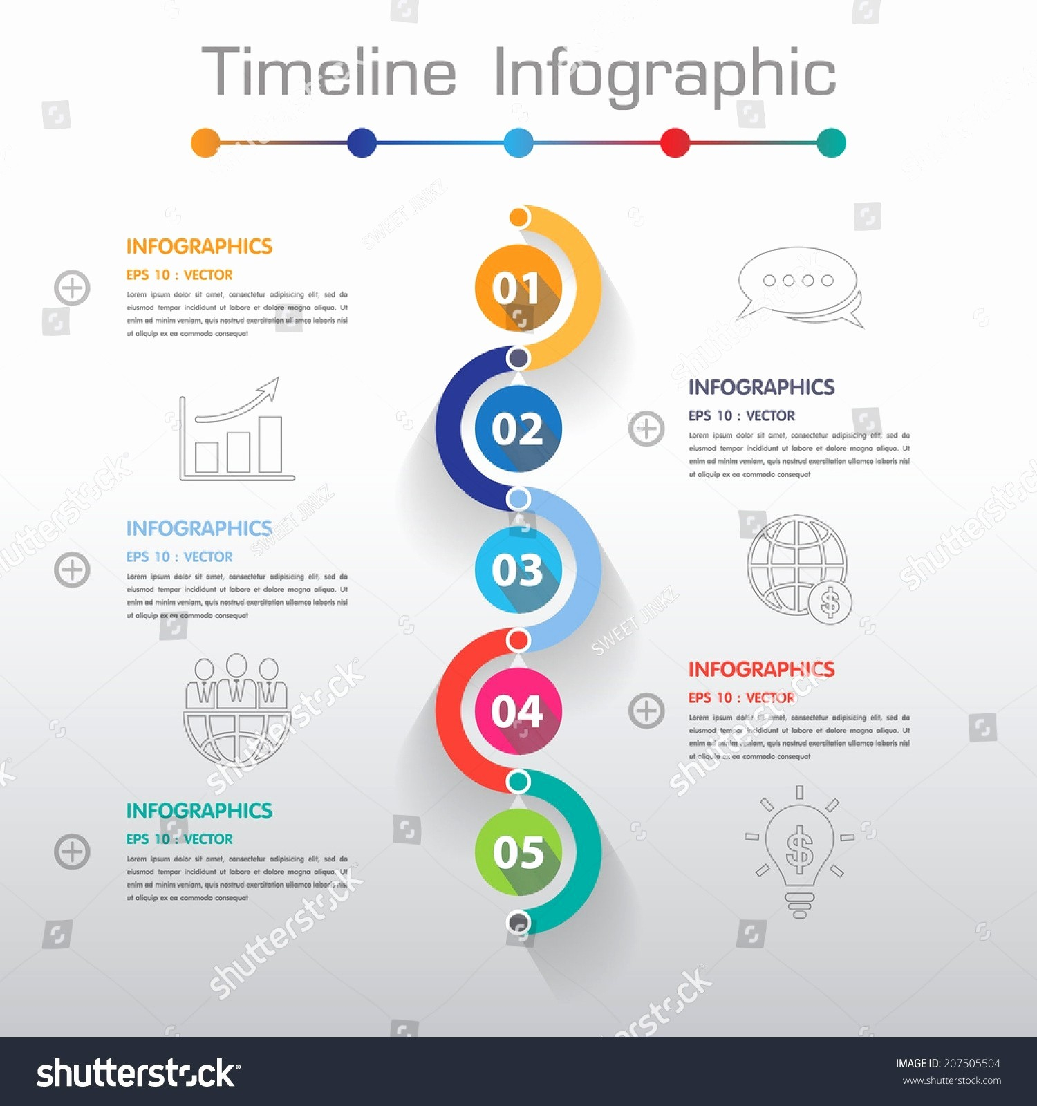 1500x1600 Timeline Vector Infographic Download