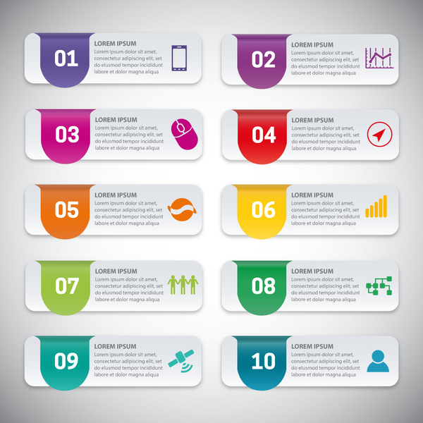 600x600 Vector Infographic Design With Horizontal Bars Free Vector