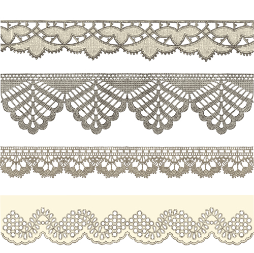 White Lace Border Vector At Collection Of White Lace