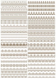 236x333 Lace Border Free Dxf Vectors