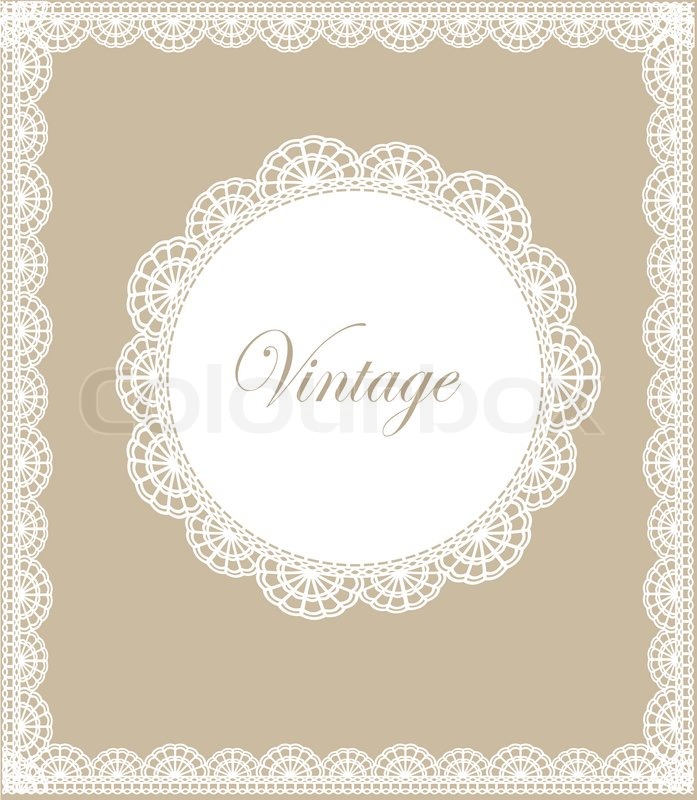 697x800 Lace Border Vector Illustration Stock Vector Colourbox