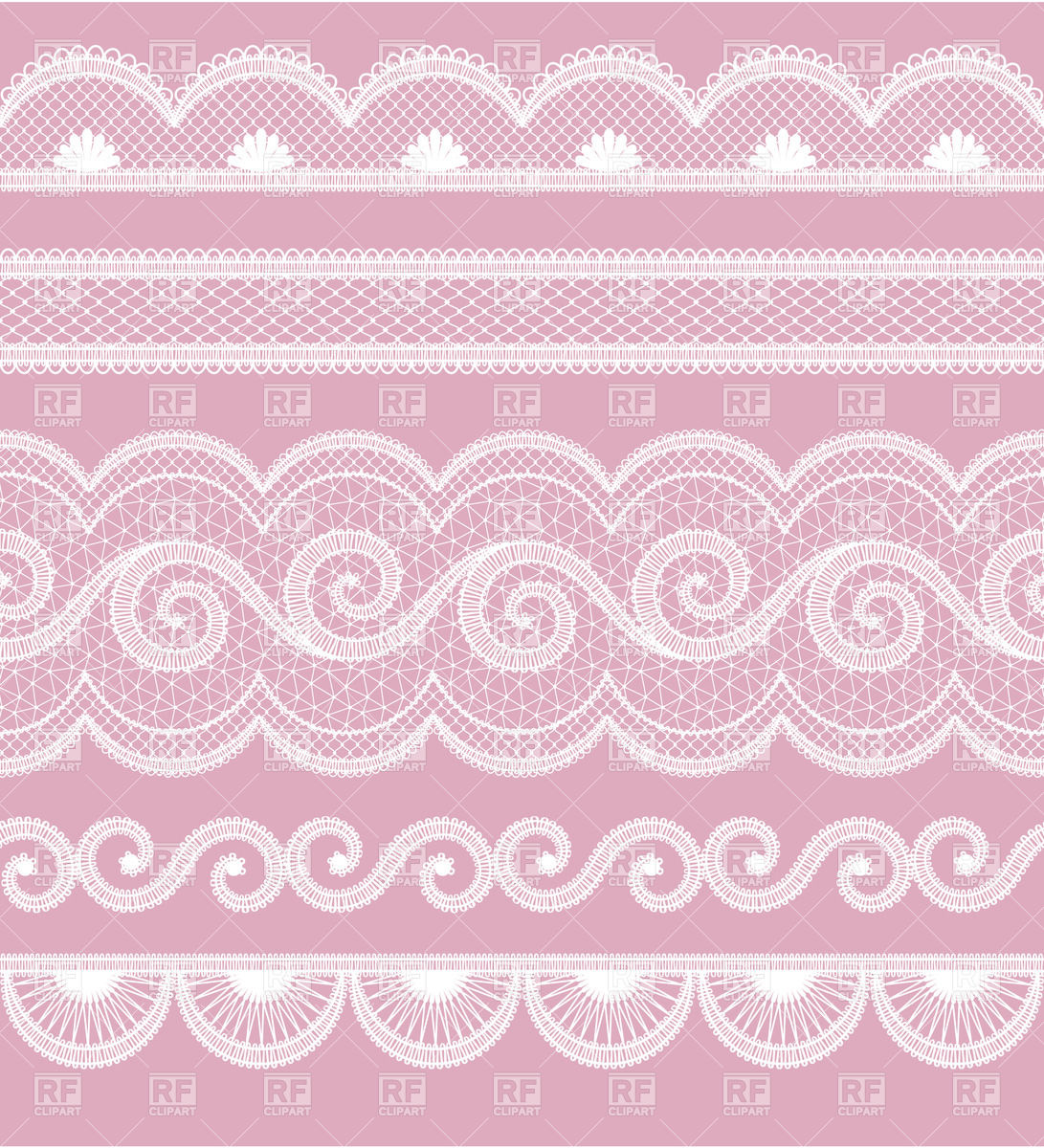 1091x1200 Set Of Wite Lace Borders Vector Image Of Borders And Frames