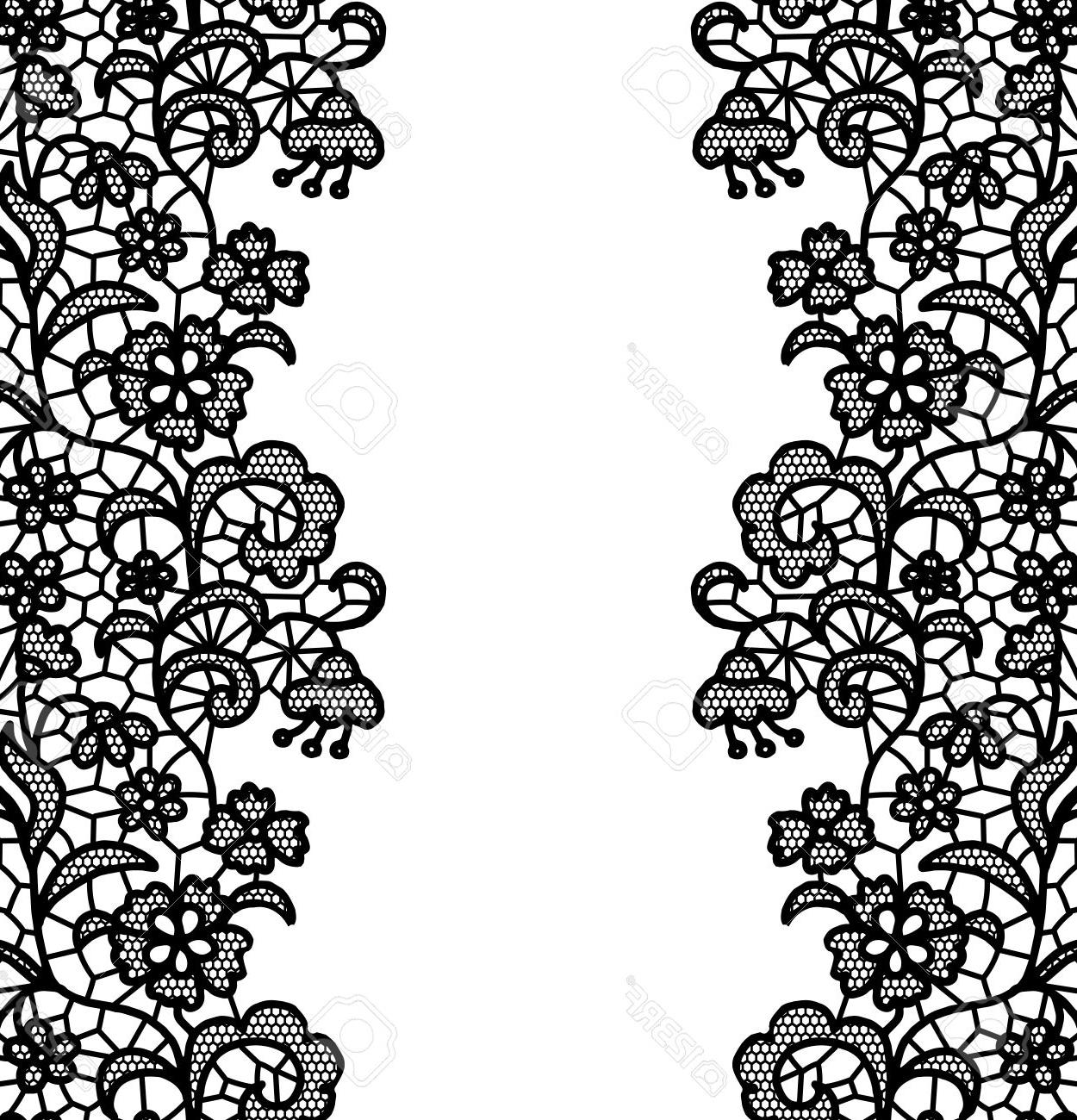 1250x1300 Unique Lace Border Vector Design Vector Images Design