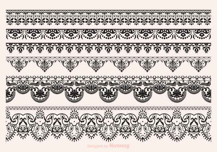 700x490 Vector Lace Vector Borders