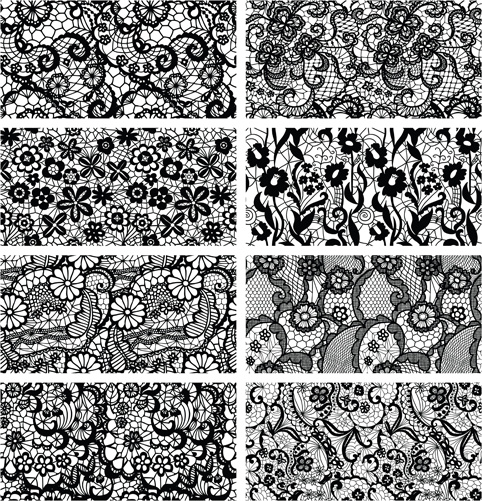 482x501 Vector Black Lace Pattern Graphics Free Vector In Encapsulated