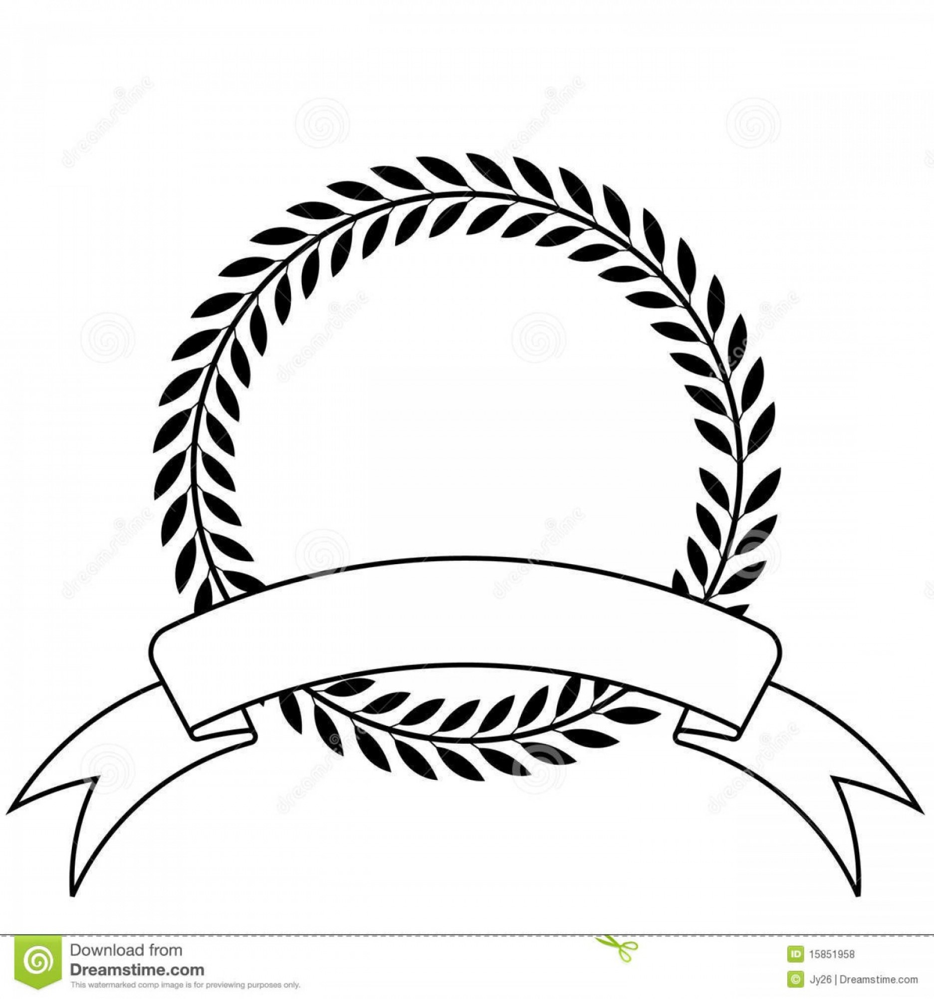 Vector Laurel Wreath With Ribbon Createmepink 1872x2001 Vector Laurel Wreath With Ribbon Createmepink