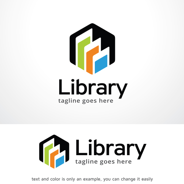 600x600 Library Logo Design Vector Free Download