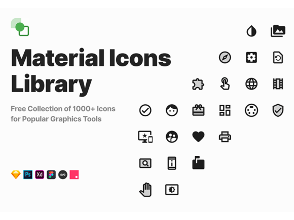 580x435 Material Icons Library Free Vector Icons