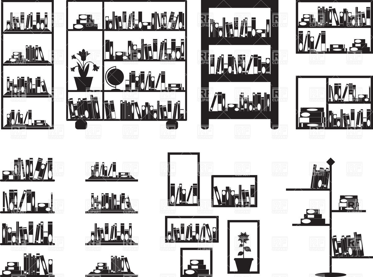 1200x891 Bookshelves In Library