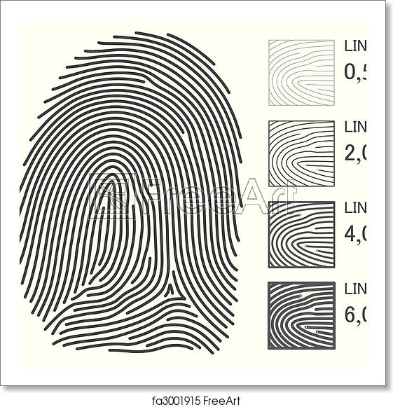 561x581 Free Art Print Of Fingerprint Vector Lines You Can Change To Any