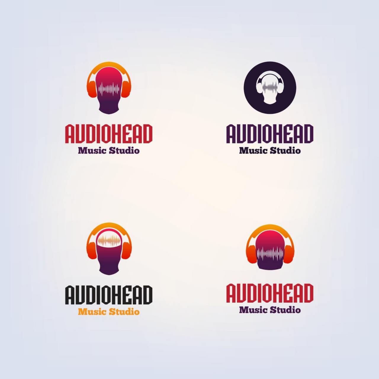 1280x1280 Free Vector Dj Vector Logo Design Template