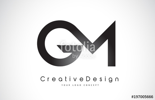 500x322 Gm G M Letter Logo Design Creative Icon Modern Letters Vector