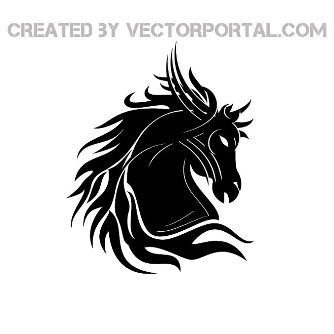 660x660 Horse Free Vector Logo Design