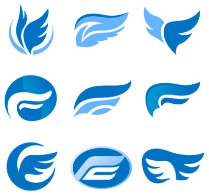 425x398 Set Of Colored Abstract Logo Design Elements Vector Free Vectors