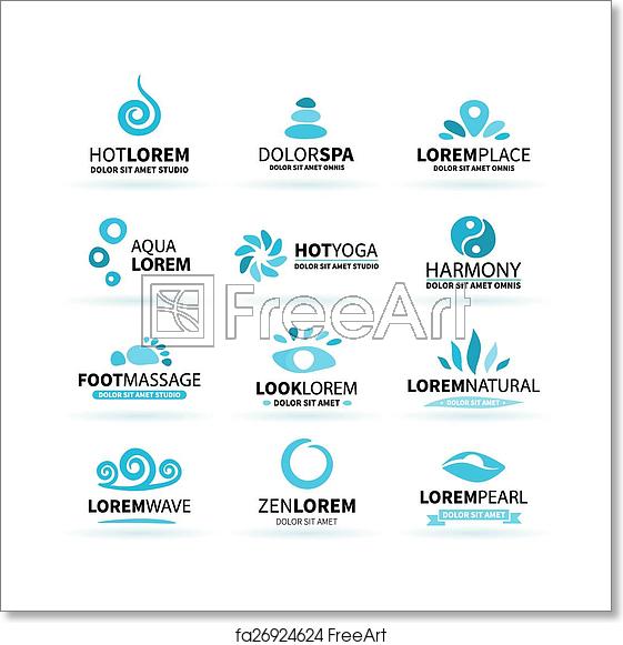561x581 Free Art Print Of First Big Set Of Spa Hot Yoga Zen Massage Logo