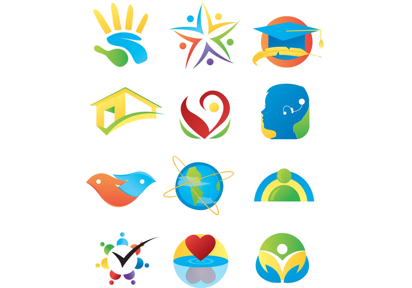 1400x980 Logo Elements Vector Free Joy Studio Design Gallery