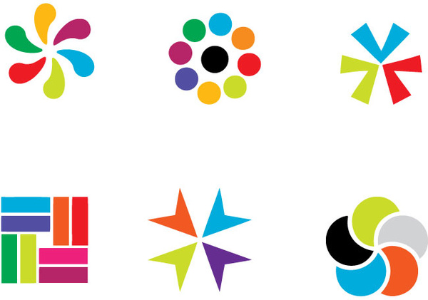 600x421 Colorful Vector Logo Elements Free Vector In Adobe Illustrator