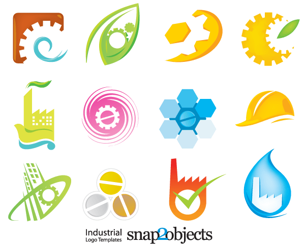 600x485 Free Free Vector Industrial Logo Elements Files, Vectors