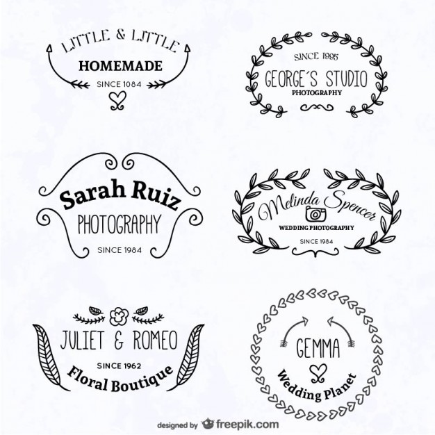 626x626 Calligraphic Logo Templates Vector Free Download