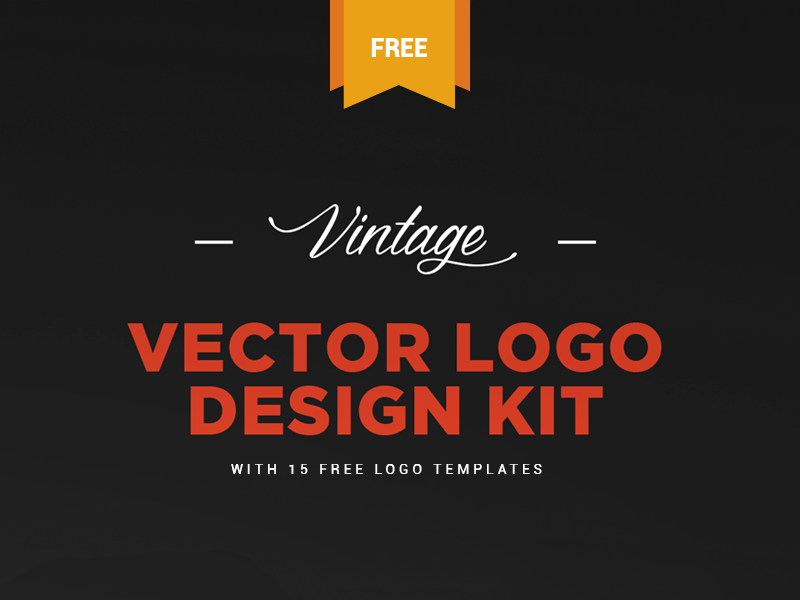 800x600 Free Vintage Logo Kit Vector Logo Templates