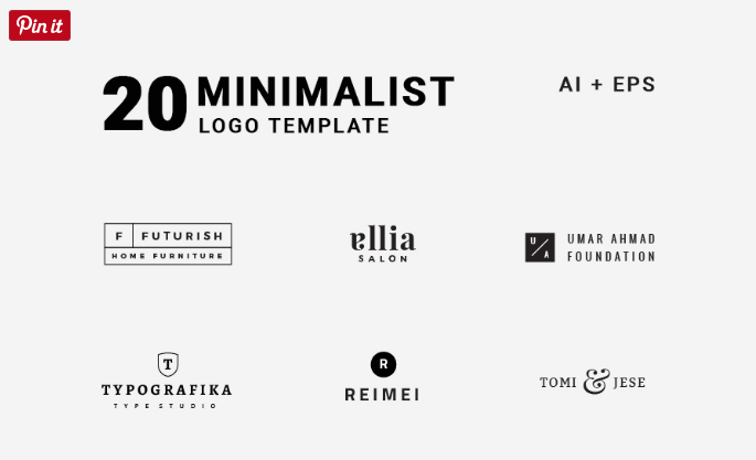 685x417 Set Of Minimal Free Vector Logo Templates