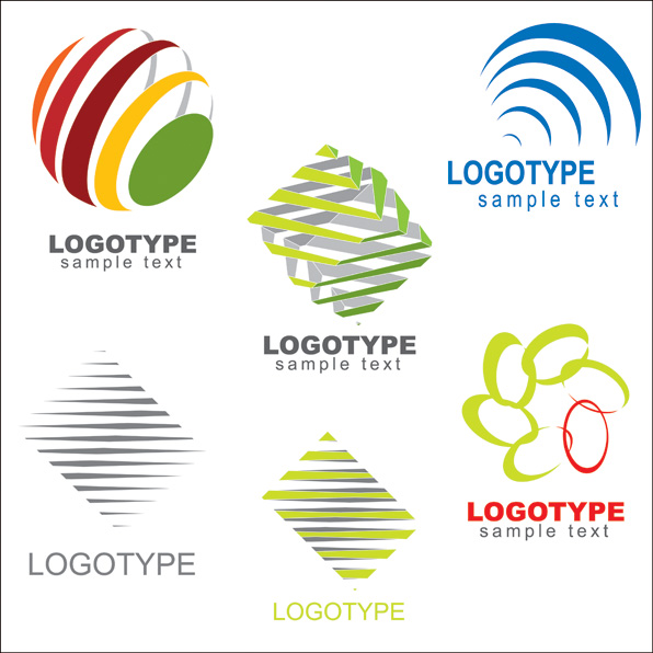 596x596 Variety Of Graphic Logo Template