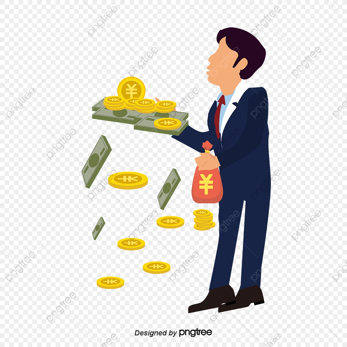 1200x1200 Businessman Holding A Wallet Man Figure Vector, Man Vector