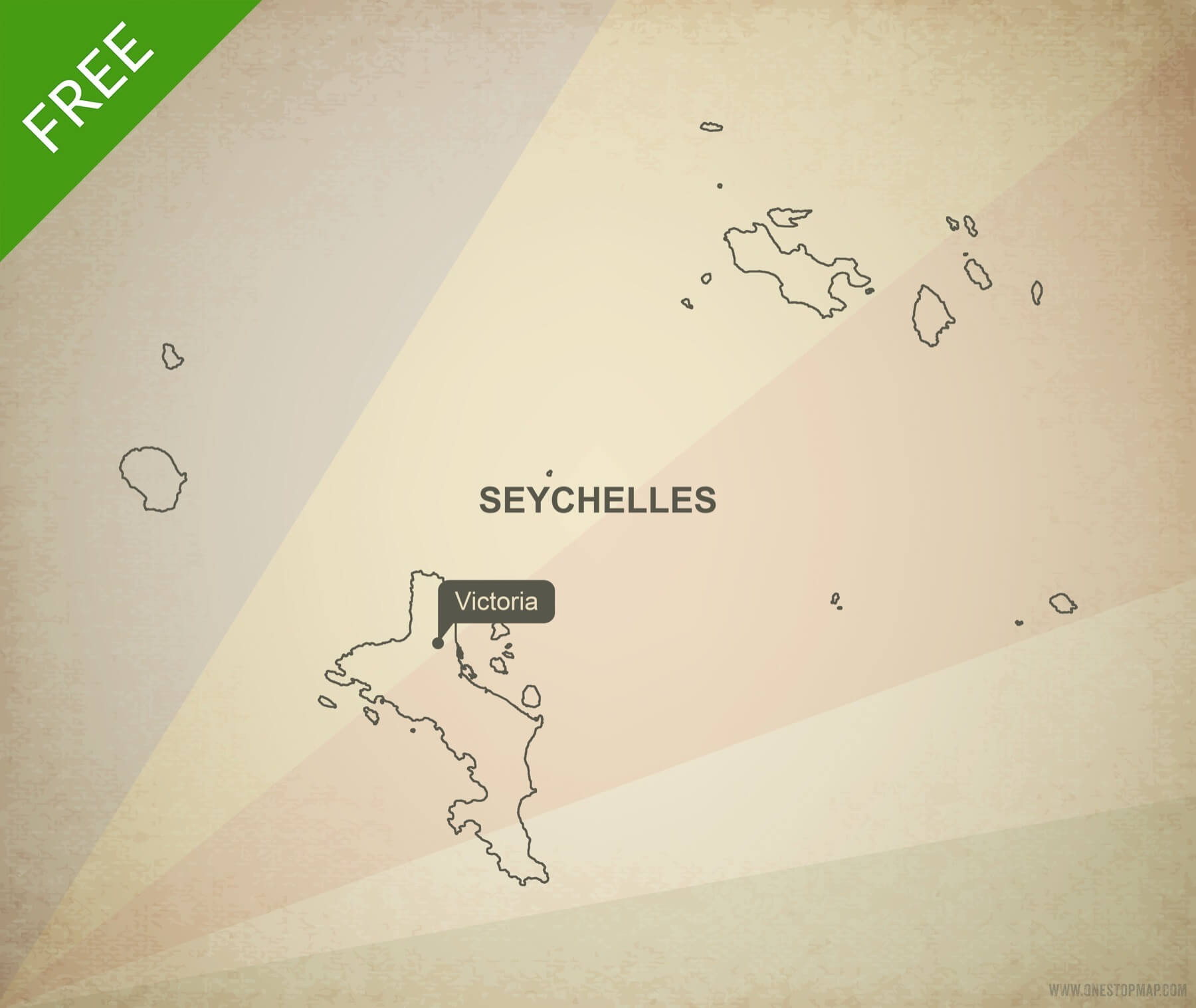 1800x1517 Free Vector Map Of Seychelles Outline One Stop Map