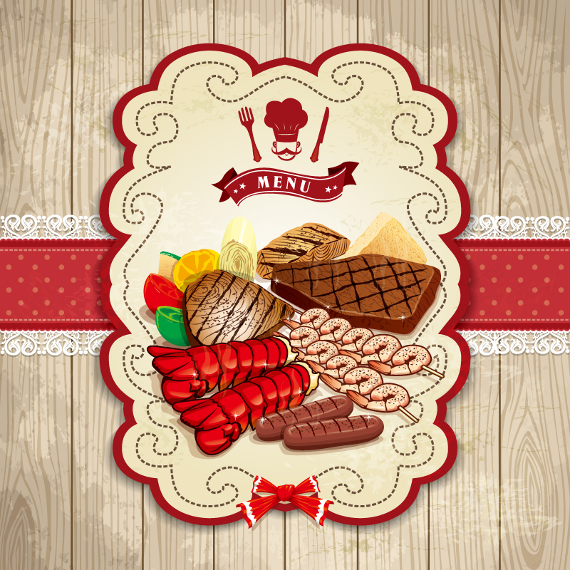 800x800 Retro Menu Vector Free Vector Graphic Download